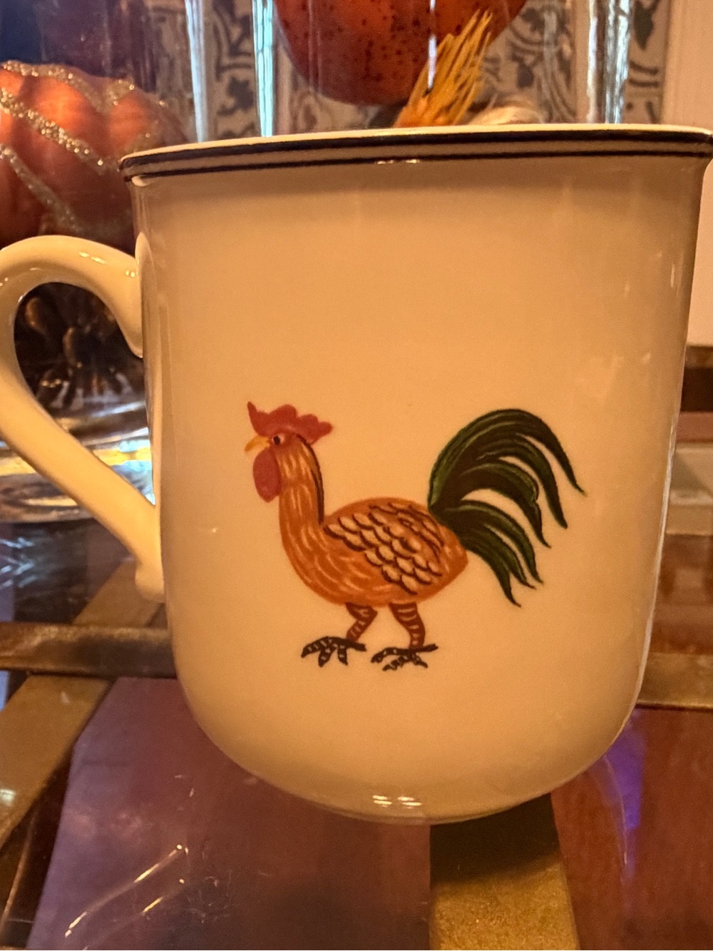 Vintage Villeroy & Boch Design Naif Rooster Coffee Mug - Luxembourg